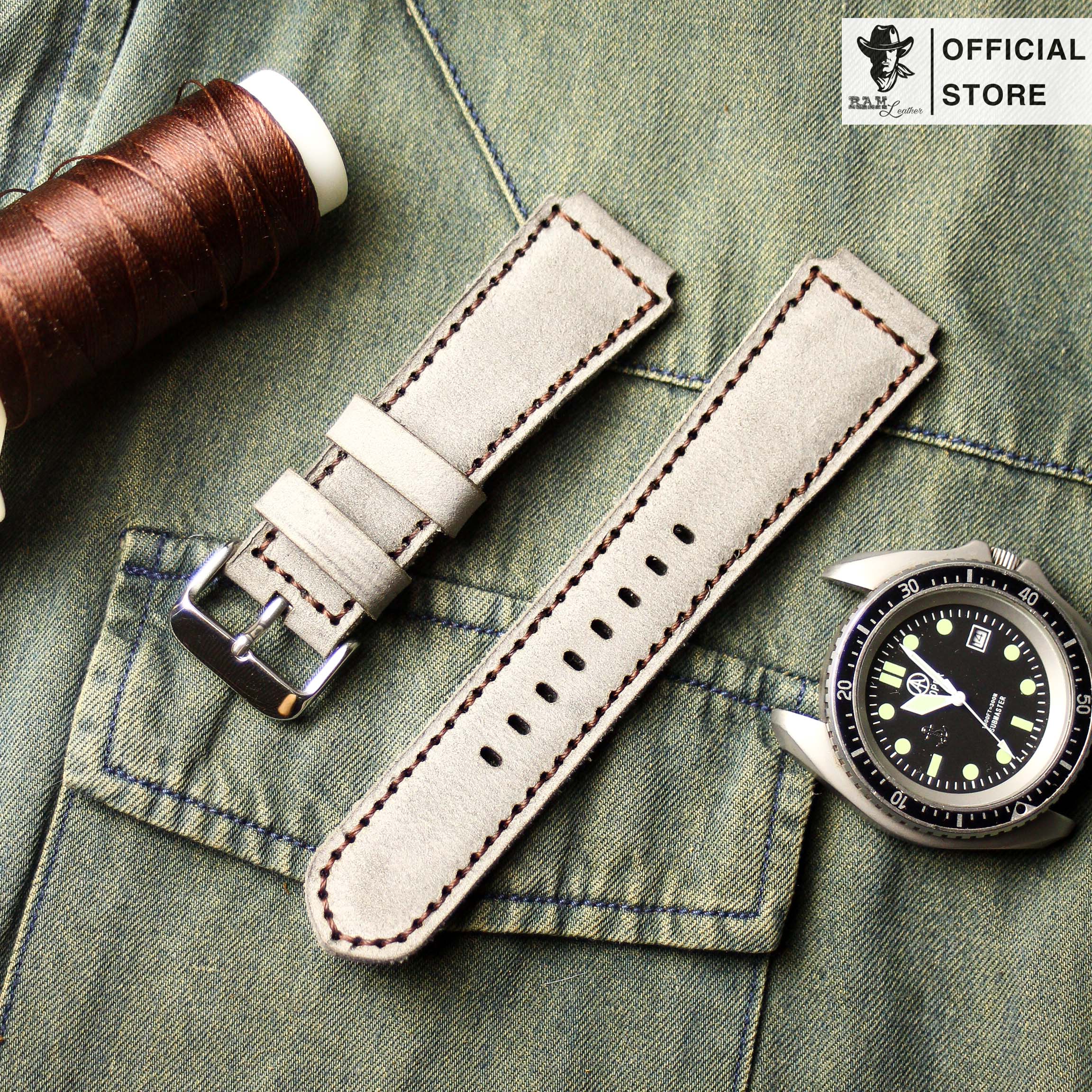 Dây đồng hồ da bò RAM CLASSIC 1939 Sang trọng - HÀNG CHÍNH HÃNG