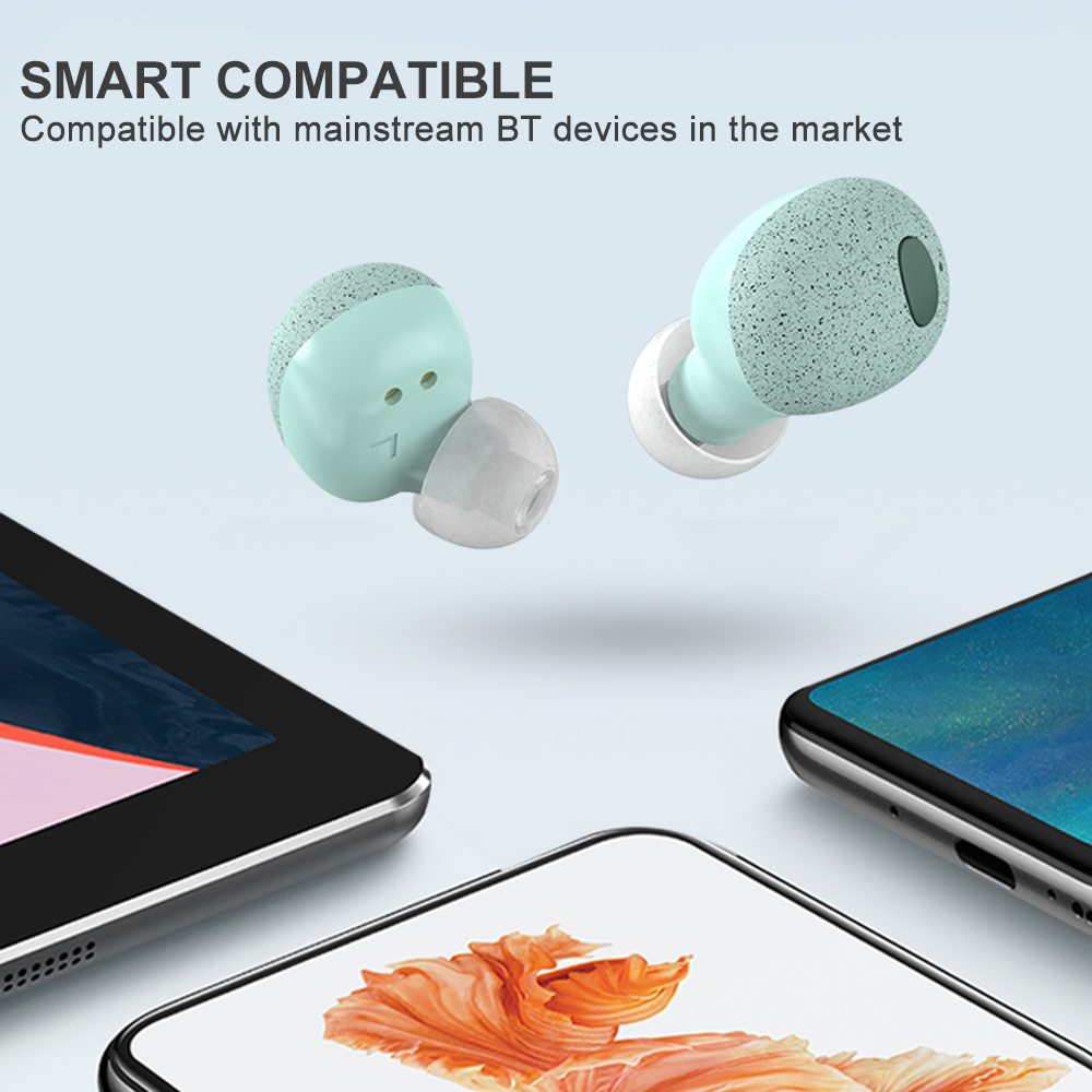 Tai Nghe Thể Thao Không Thấm Nước Không Dây T2S BT5.0 Tự Động Ghép Nối Giảm Tiếng Ồn Điều Khiển Cảm Ứng Chống Bụi