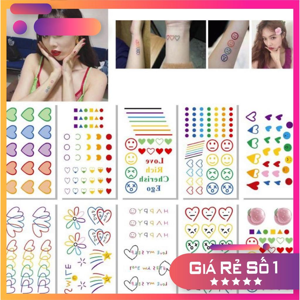 HOT Tờ Hình Xăm Dán Tattoo Xăm Nước Tha Thu-Giao mẫu ngẫu nhiên