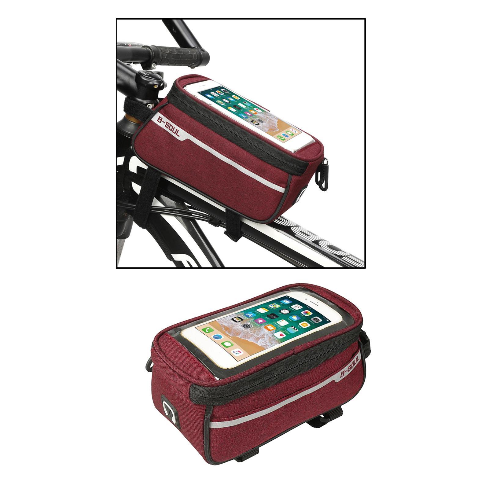 Cycling Bag Bike Front Frame Bag Phone Holders