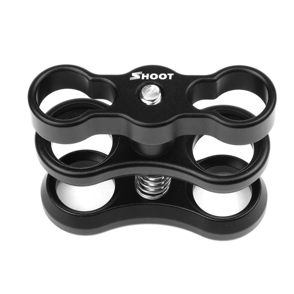 Aluminum Ball Clip Mount Clamp Mount Holder Butterfly-type For