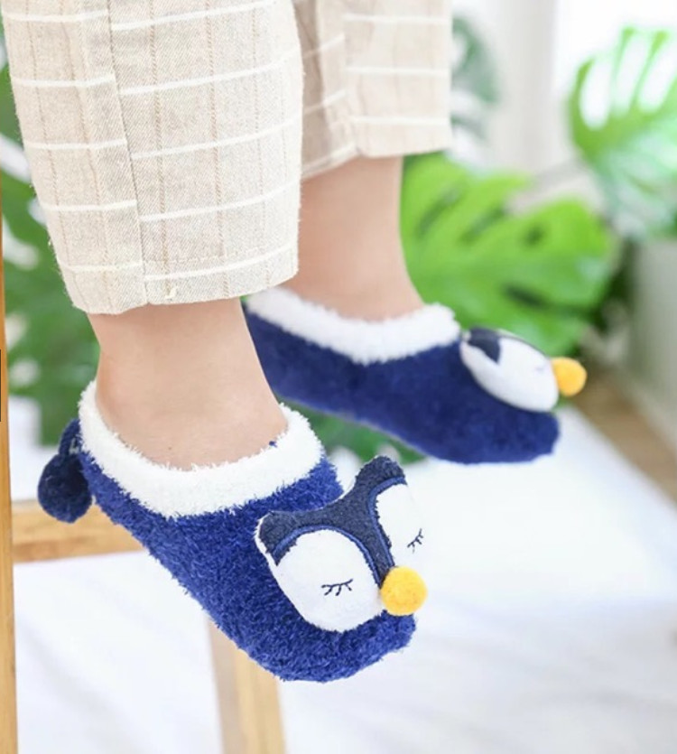 Tất Em Bé, Tất Giả Giày Len Xù 3D Có Chống Trơn