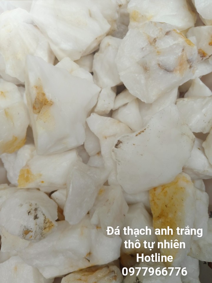 Đá Thạch Anh Trắng Thô Tự Nhiên Loại Đẹp (1 kg)