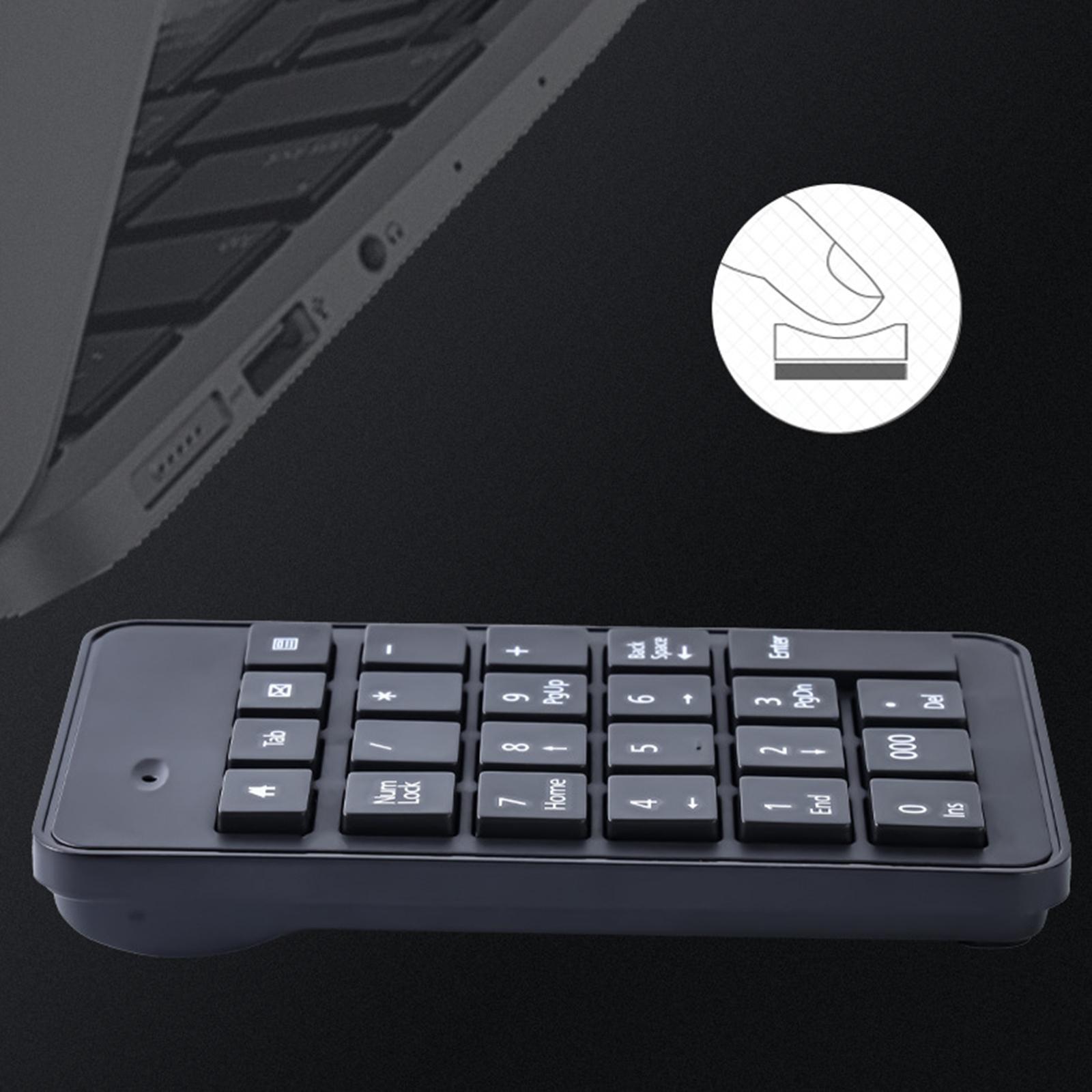 Non Slip Wireless Numeric Keypad 23Key Accounting for Computer Laptop PC