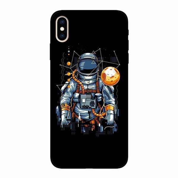 Ốp lưng in cho Iphone XS MAX   Phi Hành Gia Mặt Trăng