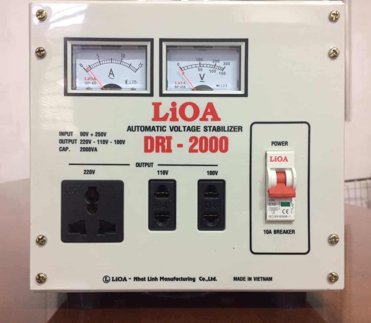 Ổn áp 1 pha LiOA DRI-2000 II