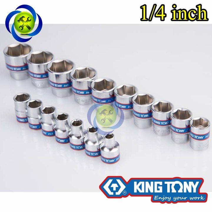 Tuýp 1/4 KINGTONY màu trắng size từ 4 - 14mm dài 24mm