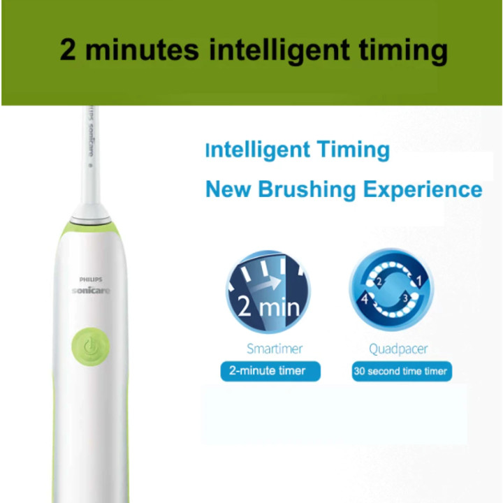 Bàn chải đánh răng điện Philips Sonicare HX3216/31 - Màu Xanh Lá - Hàng Nhập Khẩu