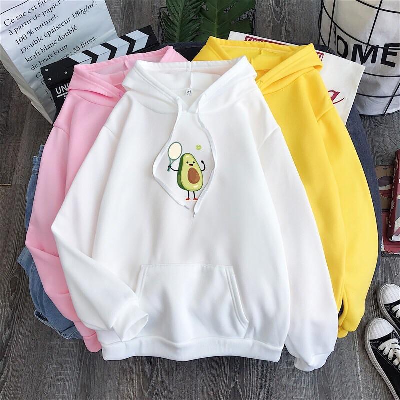ÁO HOODIE IN HÌNH QUẢ BƠ