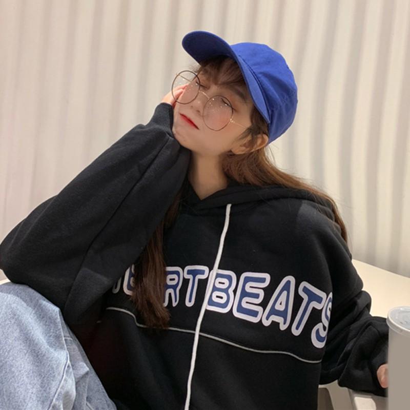 Áo hoodie Hàn Quốc phản quang in chữ