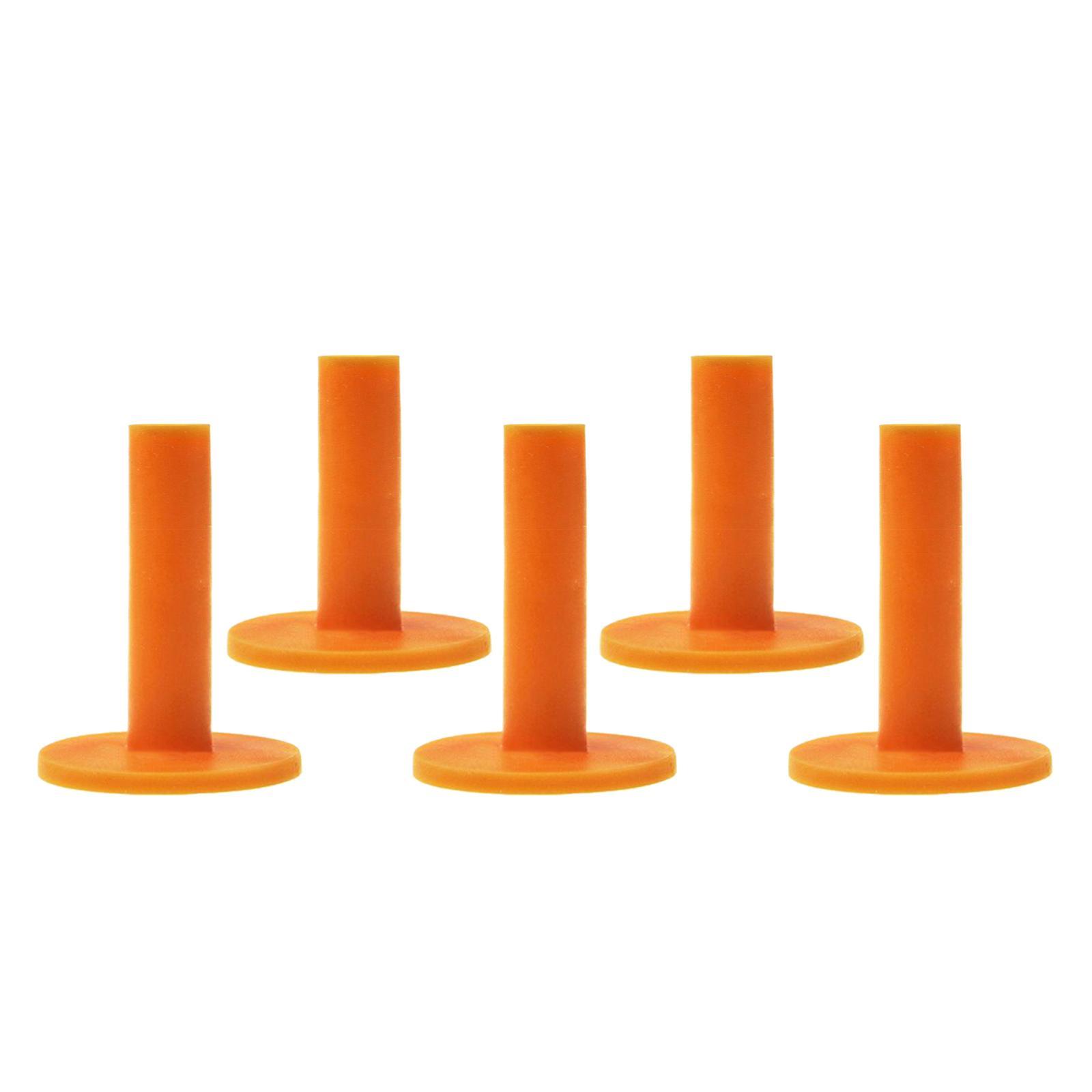5pcs Rubber Driving Golf Tees Holder Rubber Driving Range Practice 58mm