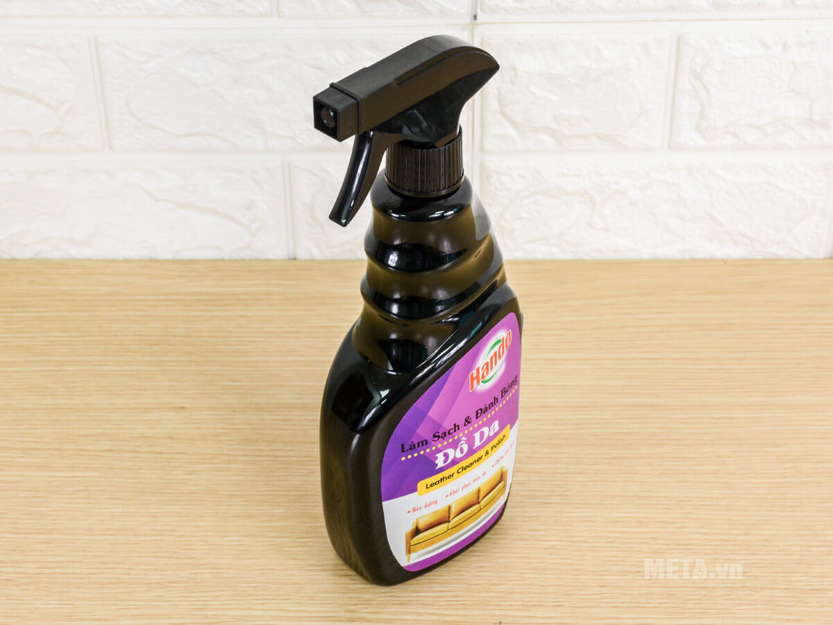 Chai xịt làm sạch và đánh bóng đồ da Hando 600ml
