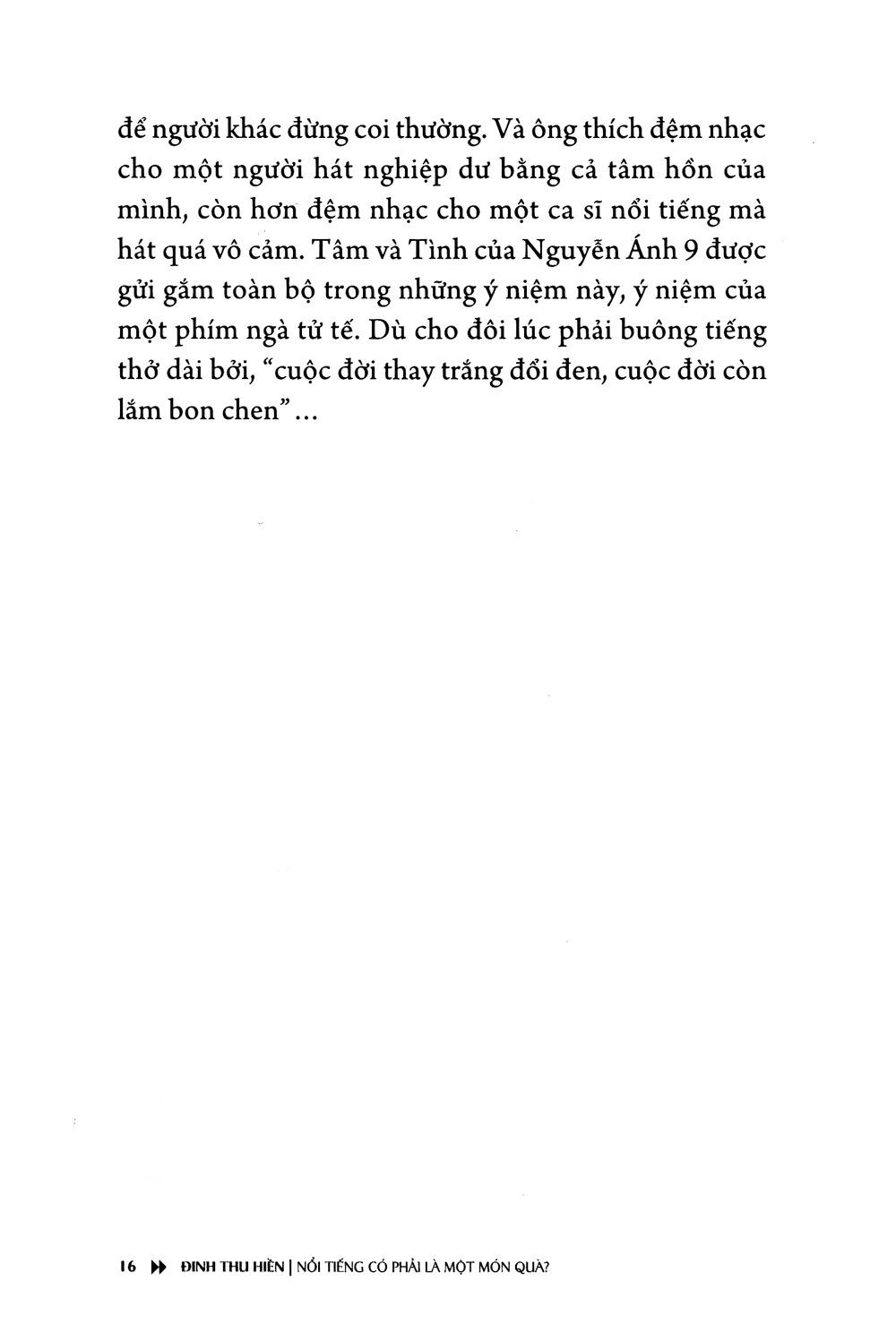 Nổi Tiếng Có Phải Là Một Món Quà