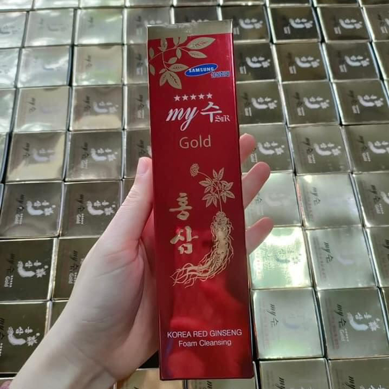 Hình ảnh Sữa Rửa Mặt Hồng Sâm Đỏ My Gold Korea Red Ginseng Foam Cleanser (30ml)