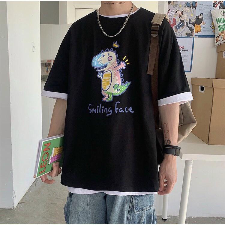 Áo Thun Tay Lỡ Unisex in hình  Freesize từ 40-70kg