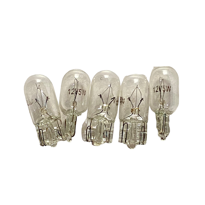 Combo 5 - 10 Bóng Đèn T10 12V- 24V 5W 1 Tóc Chân Cắm Halogen