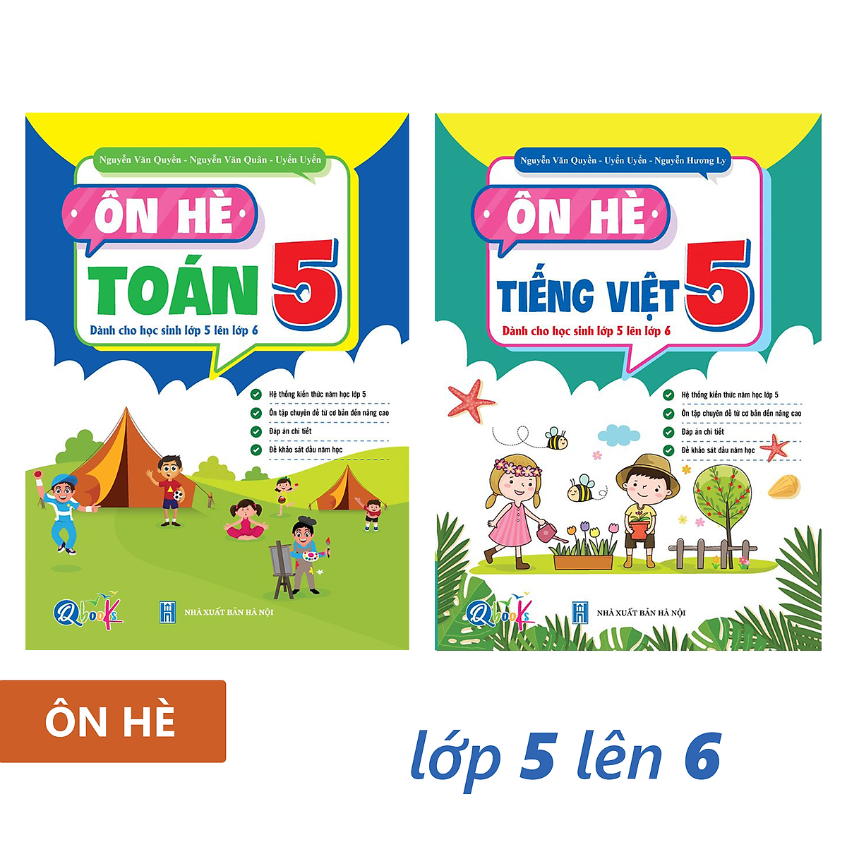 Sách - Combo Ôn Hè Toán và Tiếng Việt 5 - Dành cho học sinh lớp 5 vào 6