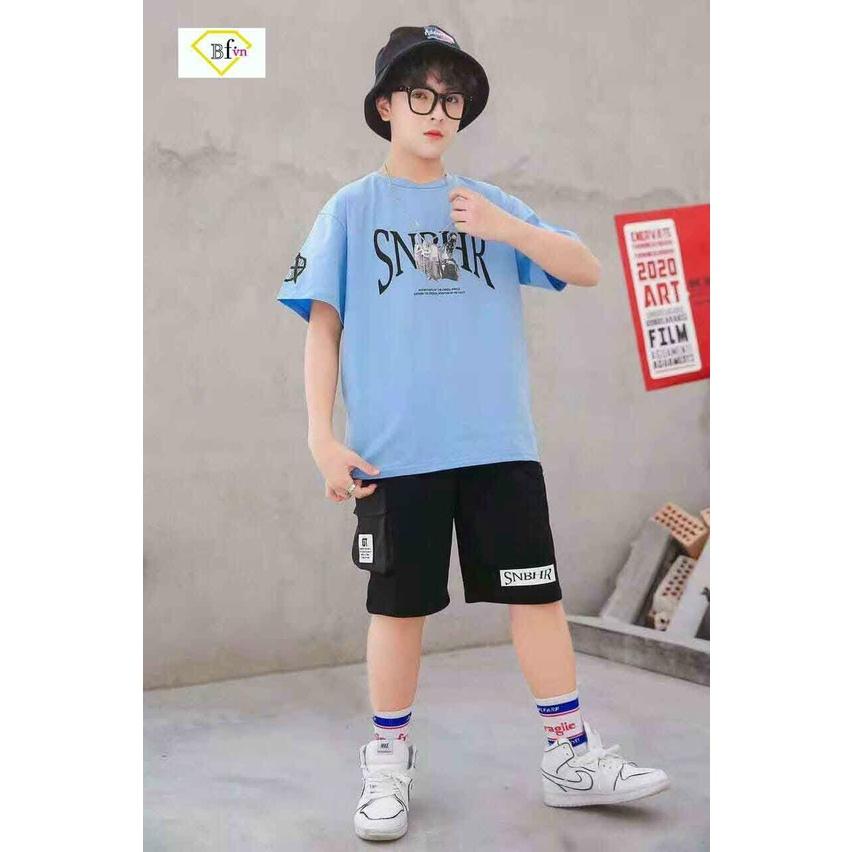 Đồ bộ bé trai, Bộ quần túi hộp cho bé trai phong cách Hàn Quốc bigsize 20-36KG chất thun cotton 4 chiều mềm mịn mát