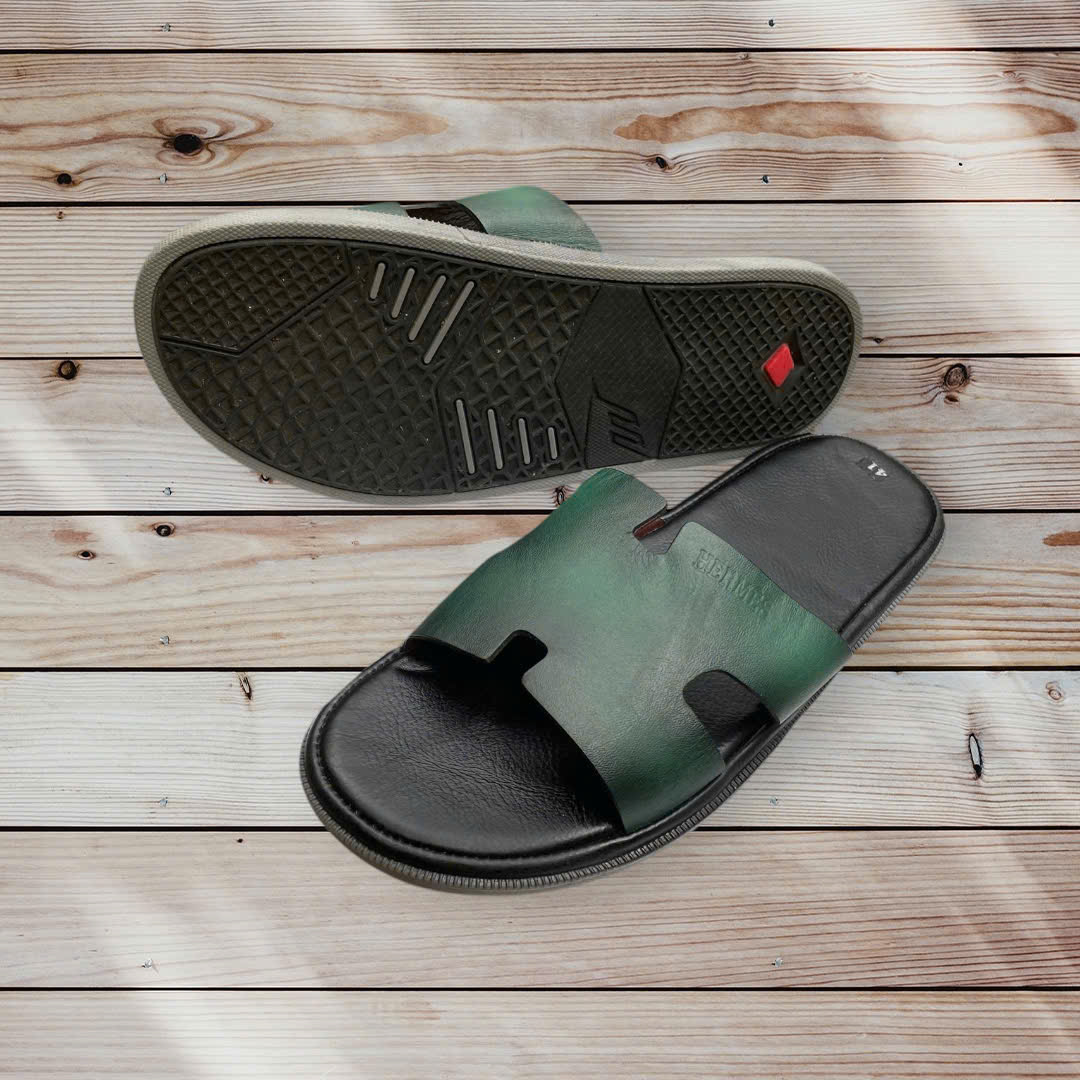 DÉP NAM CHỮ H DA BÒ CAO CẤP VATIS V3