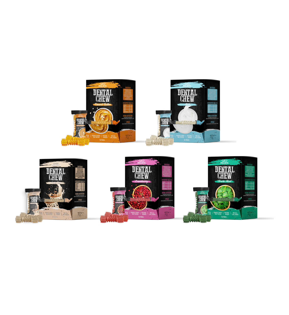 Thanh gặm sạch răng thơm miệng cho chó ABSOLUTE HOLISTIC DENTAL CHEW PET