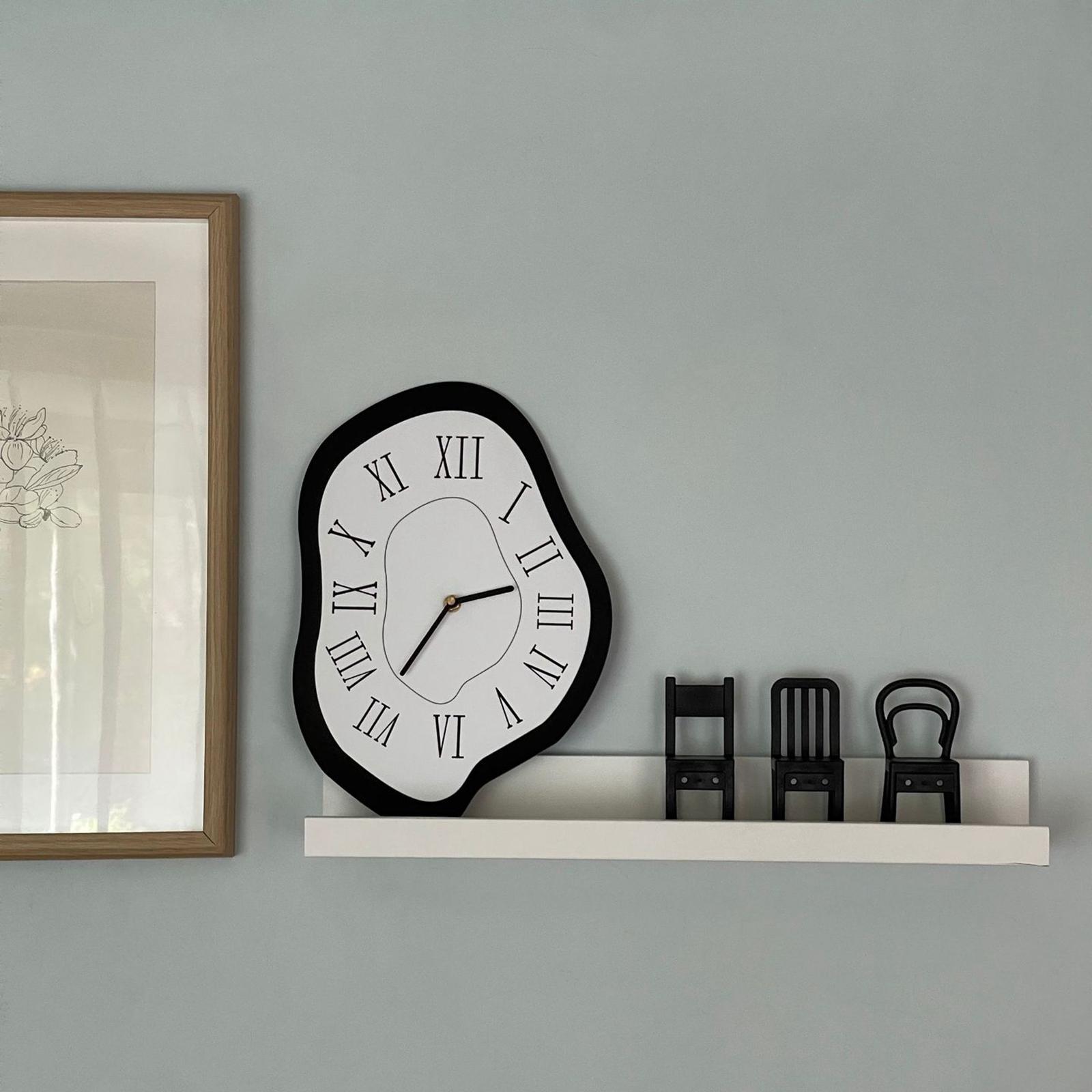 Decorative Large Clocks Acrylic Office Decorative Black