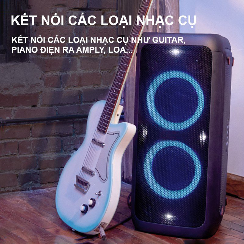 Choseal Q3840 - Cáp 2 Đầu 6.5mm Stereo Chuyên Dụng Cho Đàn Guitar, Piano Điện - Hàng Chính Hãng