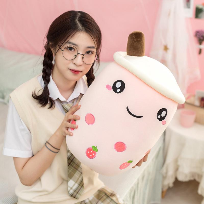 Sữa Dễ Thương Trà Giữ Gối Sang Trọng Đồ Chơi Nhồi Bông GốI Trái Cây Uống Chai Hoạt Hình Đáng Yêu Đồ Chơi Cho Bé Gái Trẻ Em quà Tặng Sinh Nhật