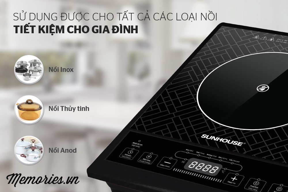 Bếp hồng ngoại SHD6011 + Tặng vỉ nướng - Hàng chính hãng chất lượng cao, gọn nhẹ phù hợp du lịch