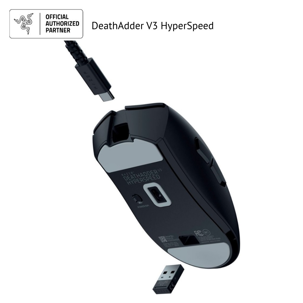 Chuột Gaming không dây Razer DeathAdder V3 HyperSpeed - Hàng chính hãng
