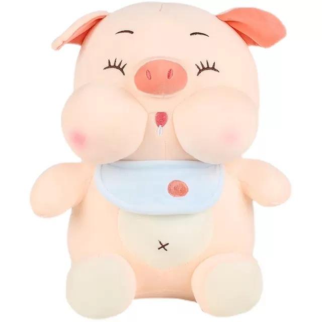 Gấu bông heo ú má phệ chảy dãi siêu dễ thương, gấu bông chất lượng cao làm quà tặng, gối ôm, size 25cm - 60cm