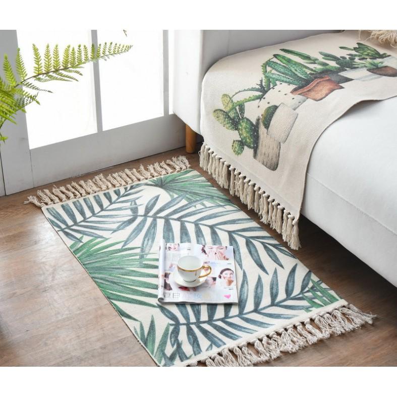 Thảm trải sàn để chân giường vintage 60x90cm