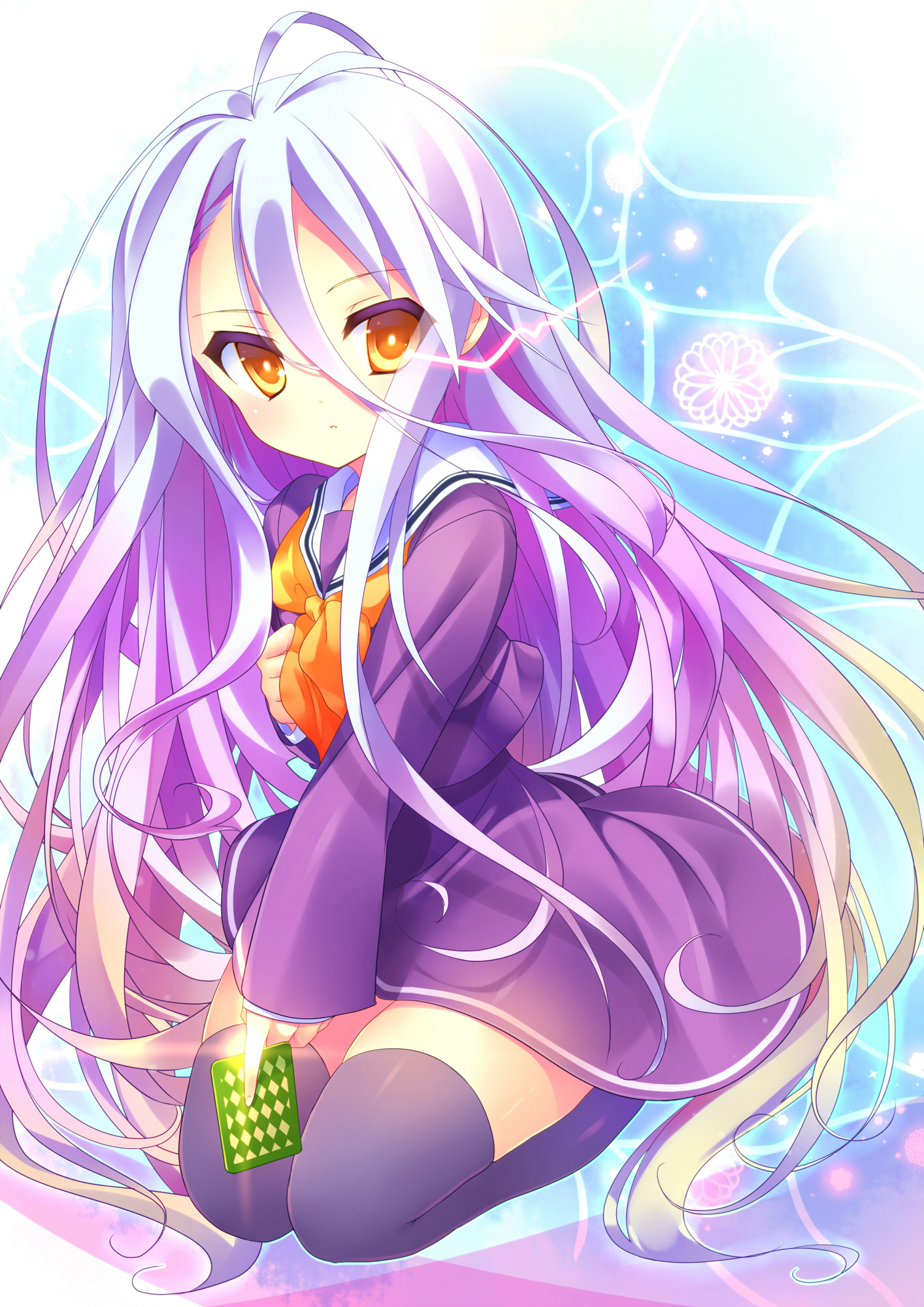Tranh Poster SET 3 tấm No Game, No Life A4 tấm khác nhau