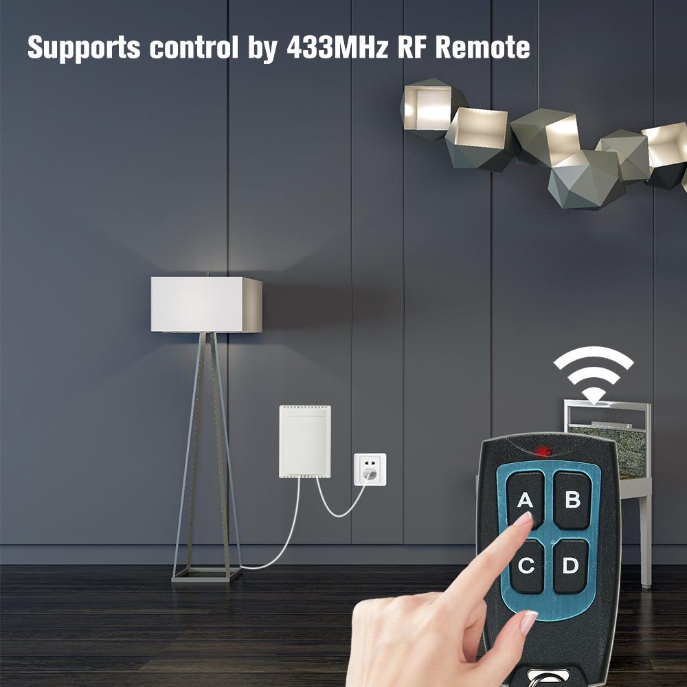 DC 12V 4CH Channel 433Mhz Wireless RF Switch Long Range Wireless Remote Control Switch DC12V RF Relay Receiver Module Transmitter Toggle Switch 1527 Chip Smart Home Automation