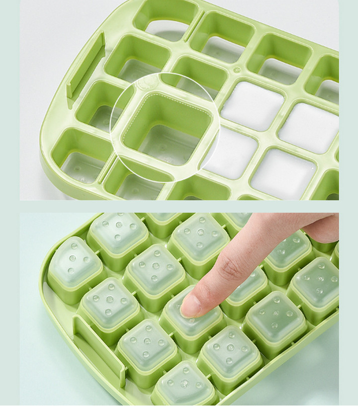 Bộ khay làm đá, ép lấy đá, đựng đá KACHEEG ICE TRAY cao cấp - Home and Garden