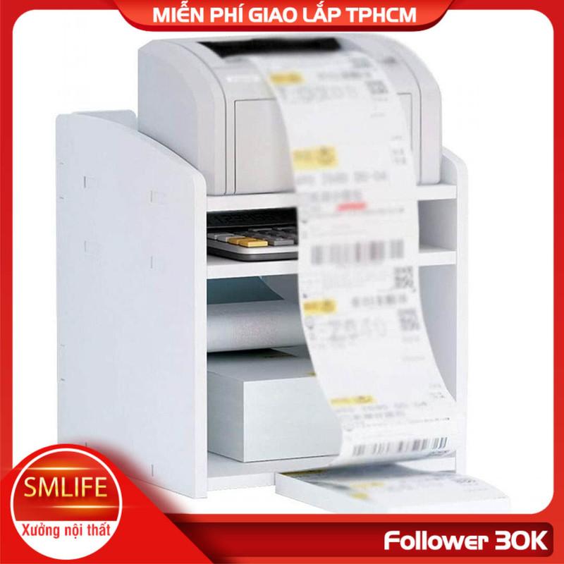 Kệ để máy in gỗ hiện đại SMLIFE Pisbul