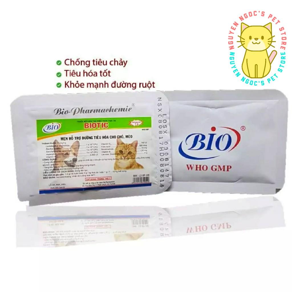 Bio Biotic - Men vi sinh hỗ trợ cải thiện tiêu hóa cao cấp cho CHÓ MÈO gói 5gram