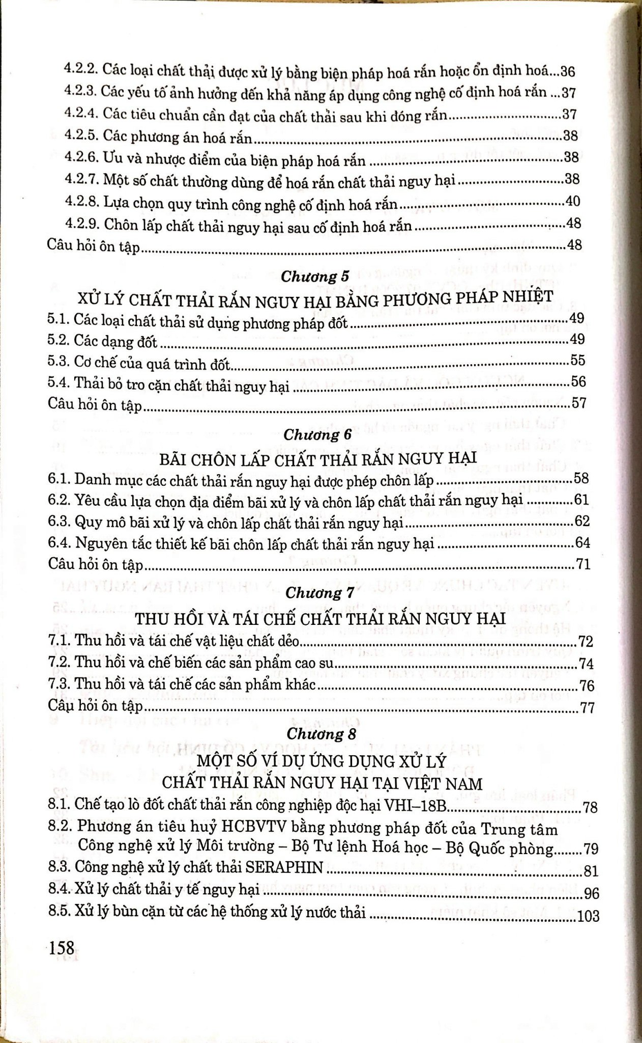 Giáo Trình Công Nghệ Xử Lý Chất Thải Rắn Nguy Hại