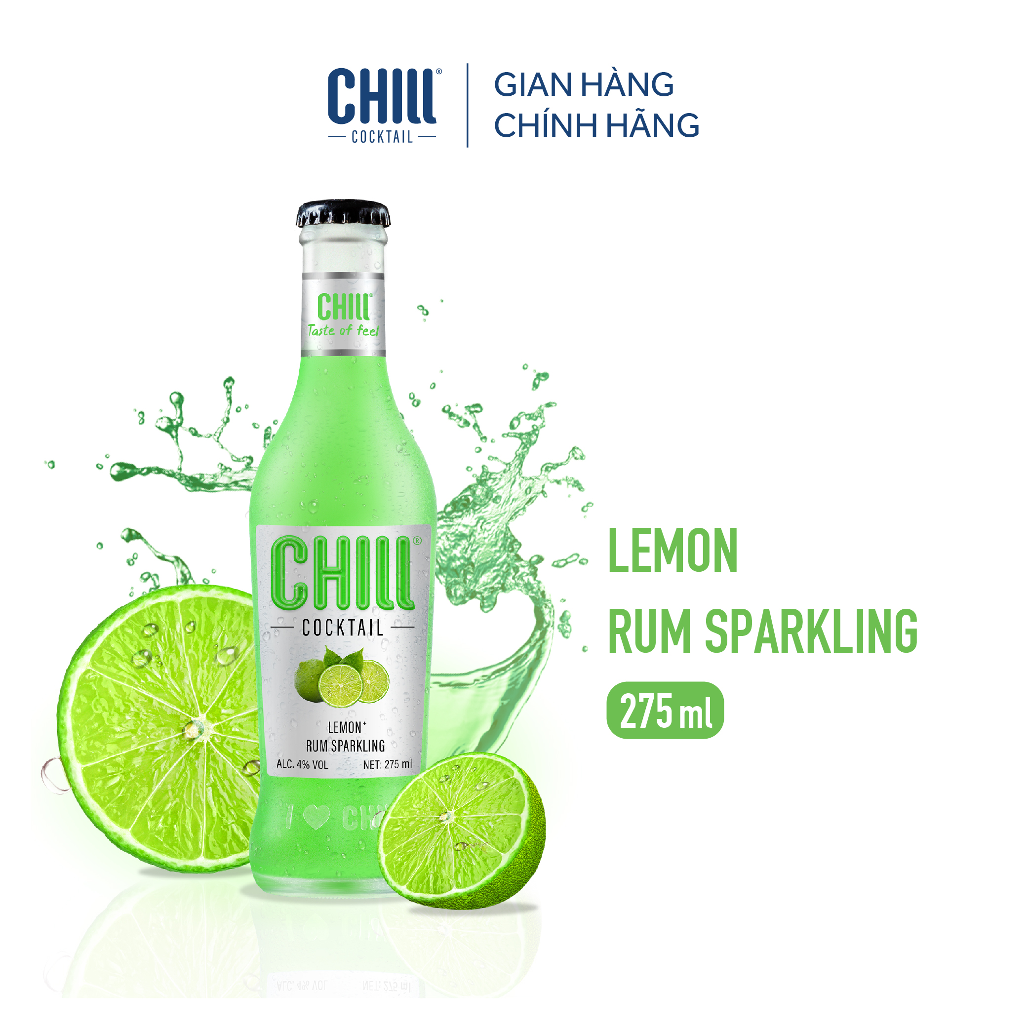 Combo 3 thùng 6 chai Chill Cocktail Original mix vị 275ml/chai