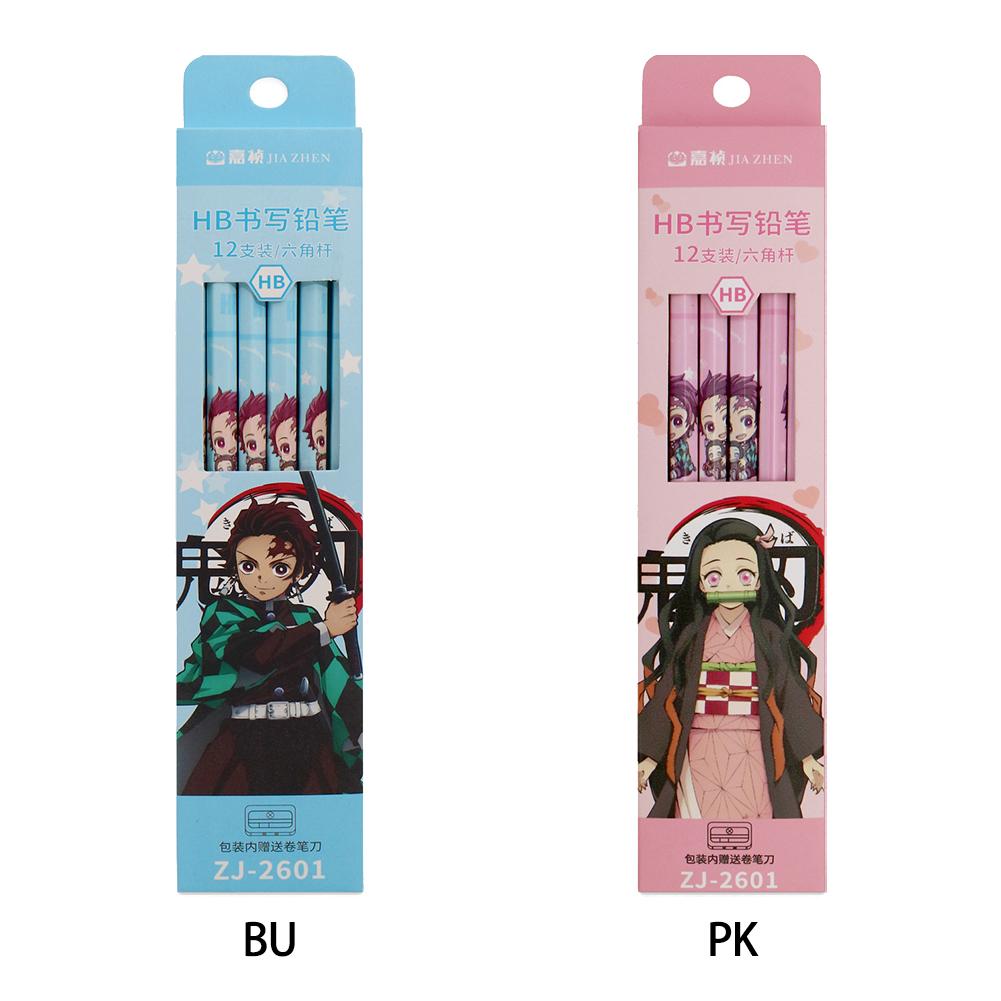 Set 12 Bút Chì Gỗ Họa Tiết Anime