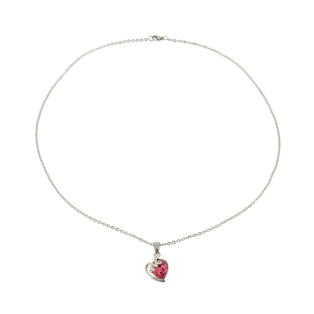 Lovely Pendant Necklace Jewelry for Women Lady Simple Style Necklace  Red