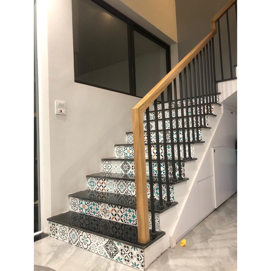 Decal dán kính bếp tường dán nhà tắm decor chịu nhiệt dễ lau chùi đề can loại 1 - Mint Khổ 45x60cm 0030