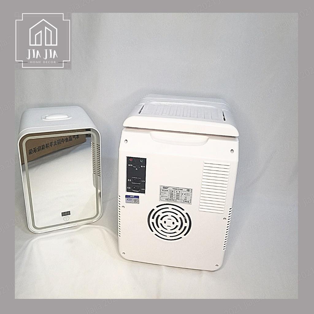 Tủ lạnh 12L tích hợp gương và đèn LED, hiển thị nhiệt độ SAST- Tủ lạnh mini cao cấp đựng mỹ phẩm