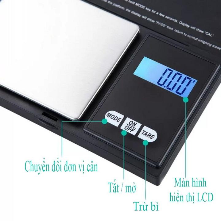 Cân Tiểu Ly Điện Tử 500g 0.01g hoặc 0.1g Mini Bỏ Túi Chính Xác