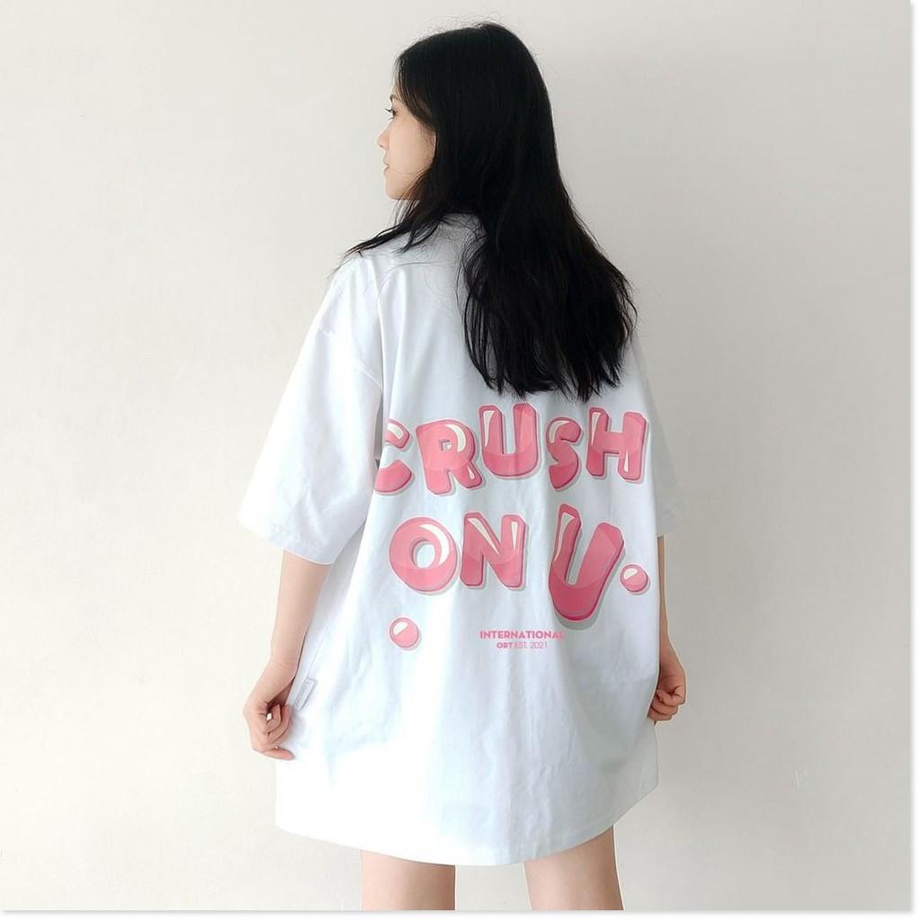 Áo Thun Nam Nữ OUTERITY Crush On U Unisex - Kiểu áo phông form rộng có regular và tay lỡ Ulzzang Nelly - Leevin Store