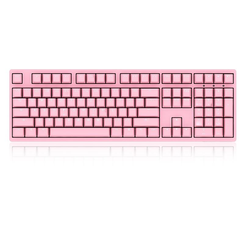 Bàn phím cơ 3108S Pink Led White | Cherry Switch | Keycap PBT |