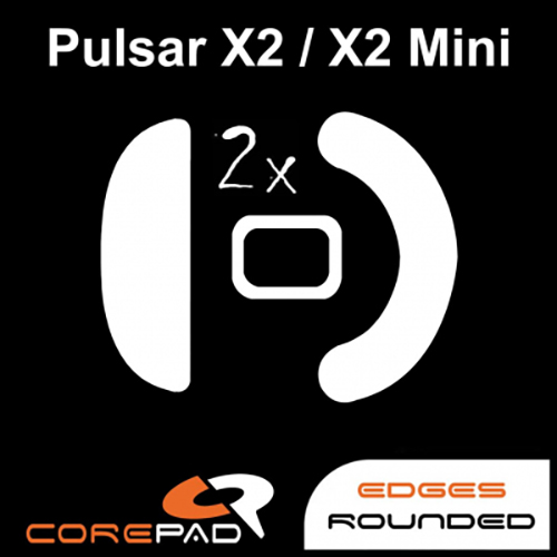 Feet chuột PTFE Corepad Skatez PRO Pulsar X2 / X2 Mini Wireless - 2 Bộ - Hàng Chính Hãng