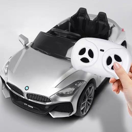 Ô tô xe điện trẻ em BMW YT6688 tự lái và remote 2 động cơ bảo hành 6 tháng (Đỏ-Cam-Trắng)