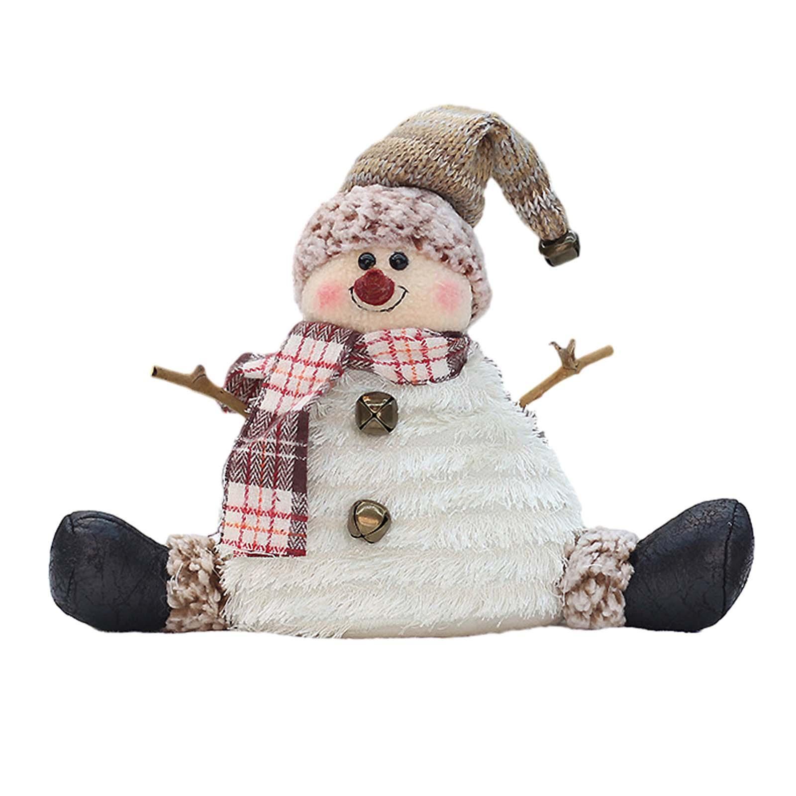 Christmas Dolls Tree Decor Christmas Gifts Snowman Doll Table Centerpiece Exquisite Cute Lovely Christmas Ornaments for Party