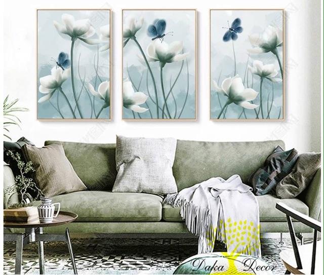 Tranh canvas decor, rực rỡ sắc hoa cho ngôi nhà thêm sức sống