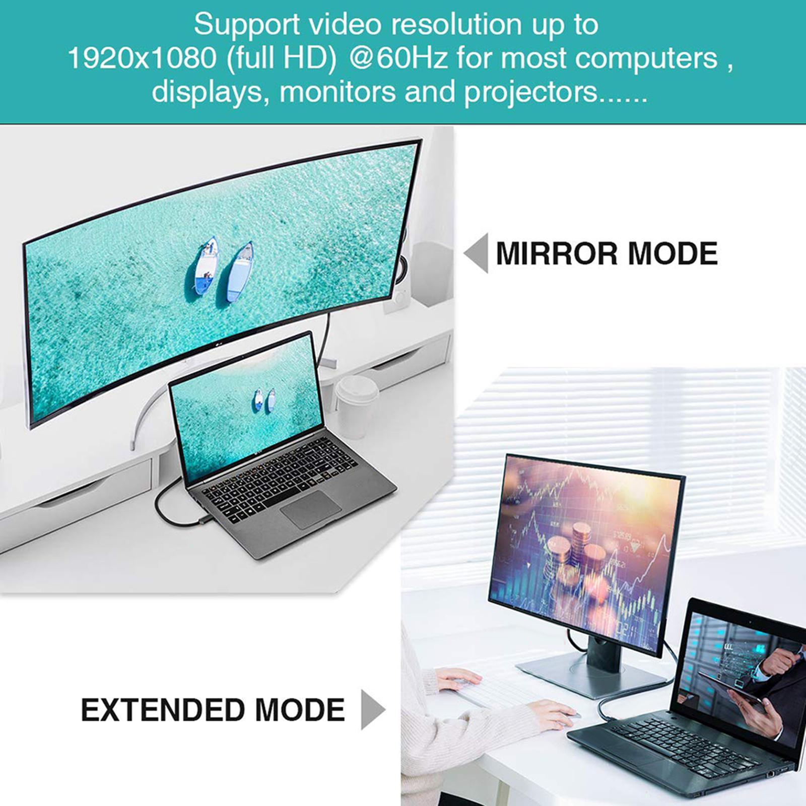 DP to VGA Adapter DP to VGA Cable for Laptop Monitor